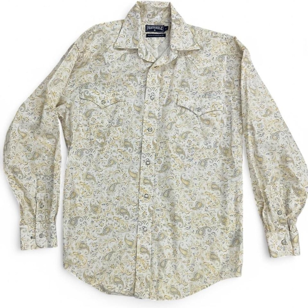Men's Panhandle Cream Paisley Shirt